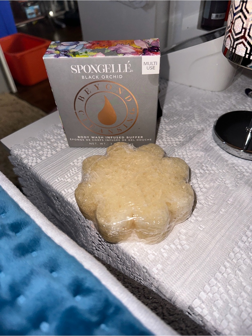 Spongellé Black Orchid Cream Body Wash Infused Buffer